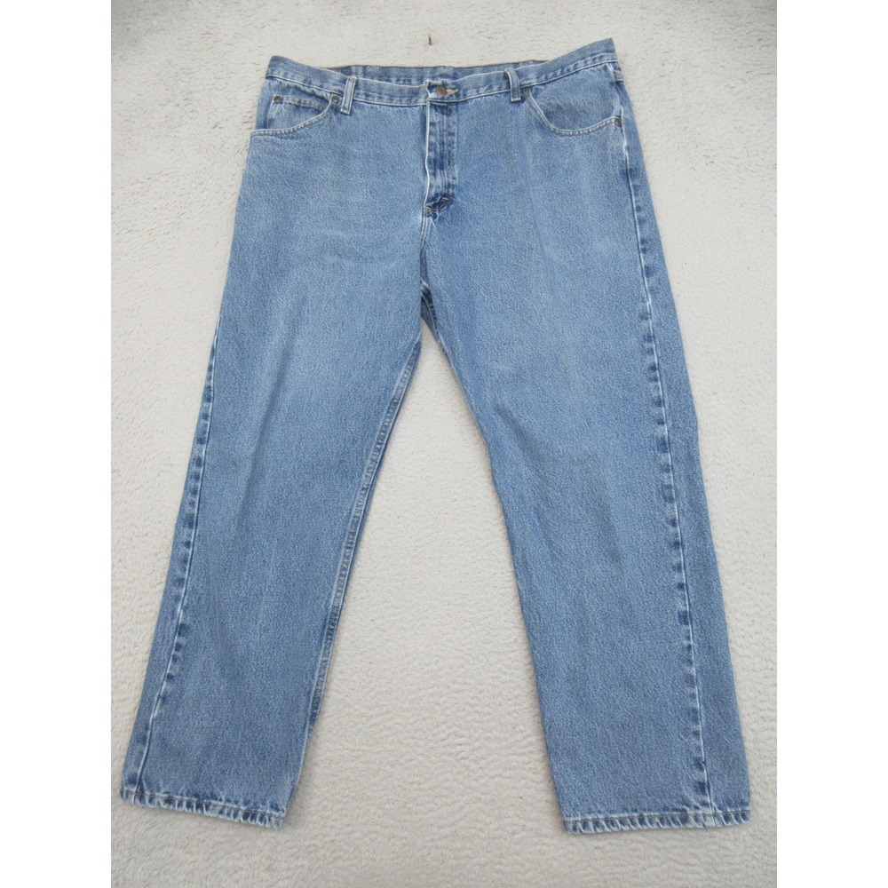 Wrangler Western Classic Fit Jeans Mens 40x30 Light Wash Cotton Durable Denim